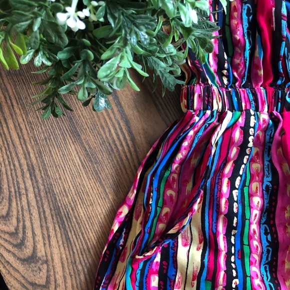 🎄 Hawaiian clothing romper shorts  colourful SZ S/M - Picture 6 of 9